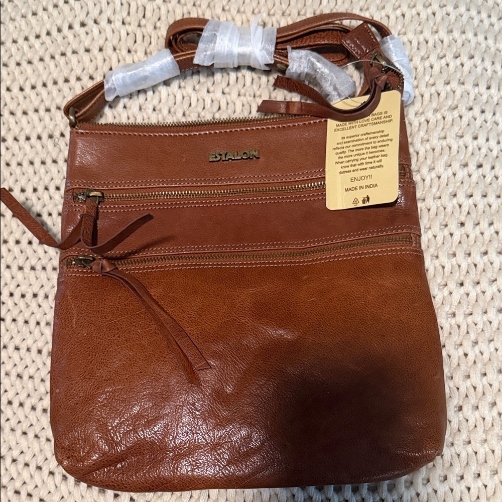 Stallon Brown Crossbody Bag - Women's Leather-Style Crossbody